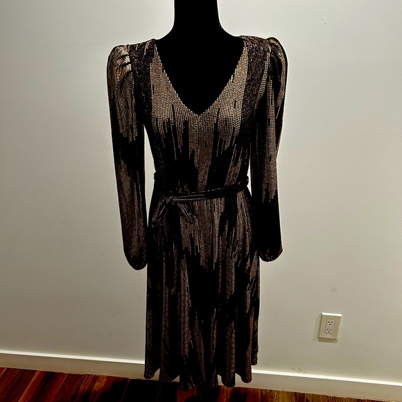 Calvin Klein Dresses Calvin Klein Gold Dress Poshmark